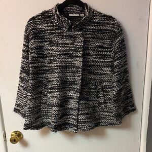 Halogen Monochrome Boucle Jacket